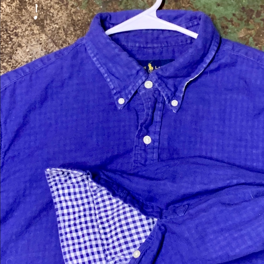 Ralph Lauren Indigo Oxford with pattered interior